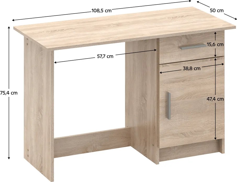 Masa universala pentru PC, stejar sonoma, SIRISS NEW