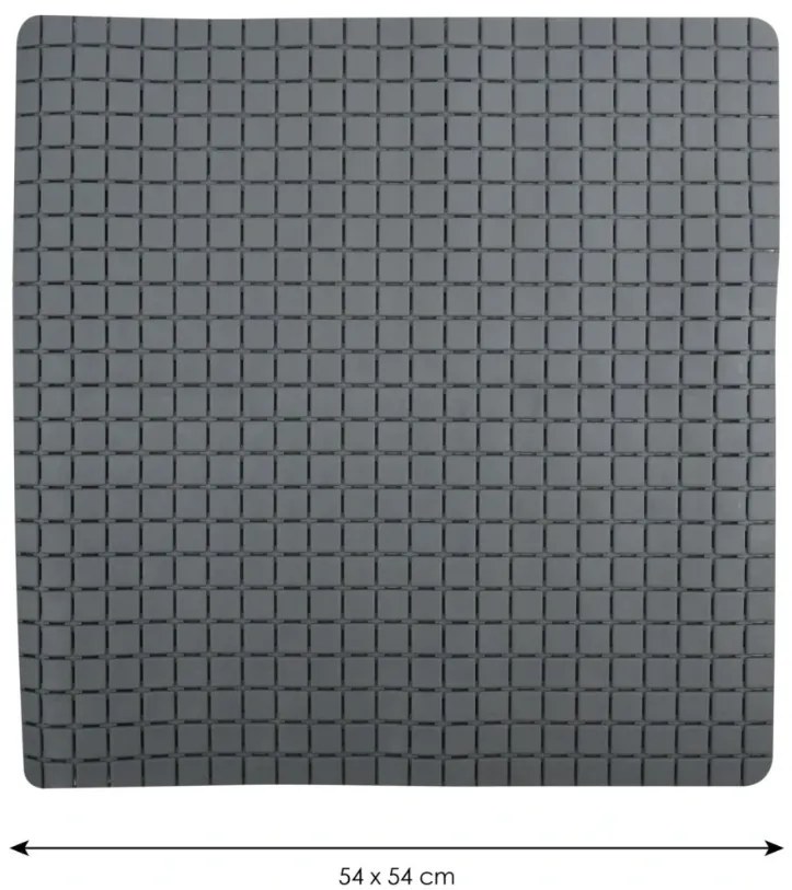 Spirella Covor de duș antiderapant QUADRO Premium,gri, 54 x 54 cm