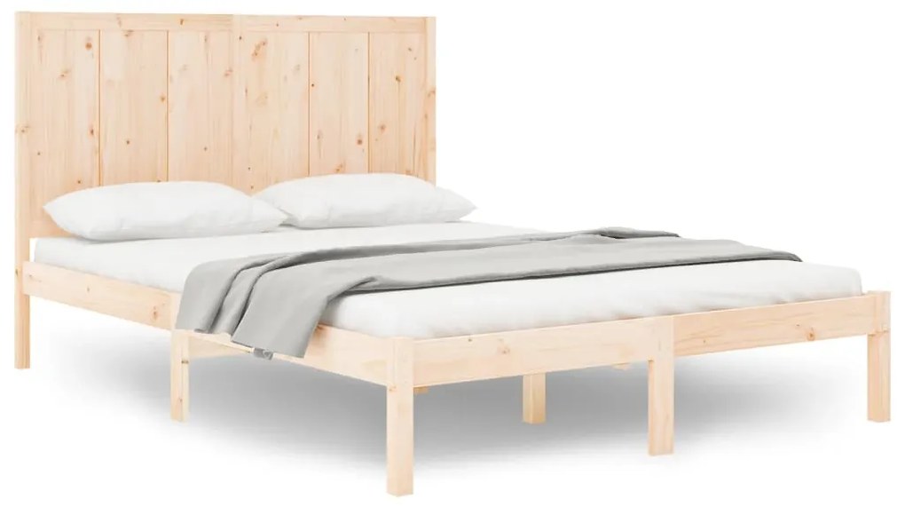 3105725 vidaXL Cadru de pat, 120x200 cm, lemn masiv de pin
