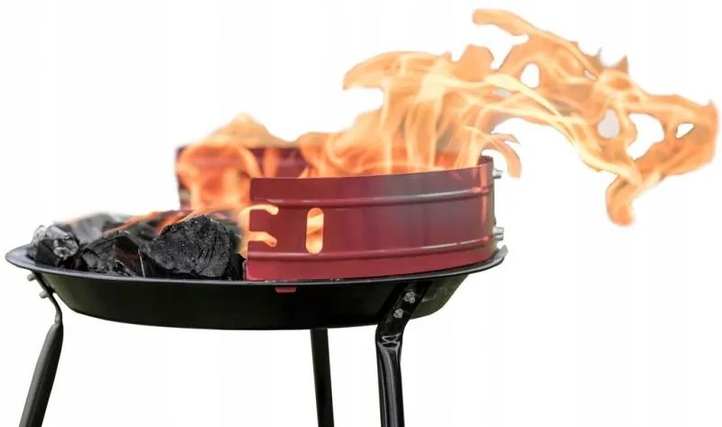 ShopJK GRĂTAR DE GRĂDINĂ ROTUND BBQ5276