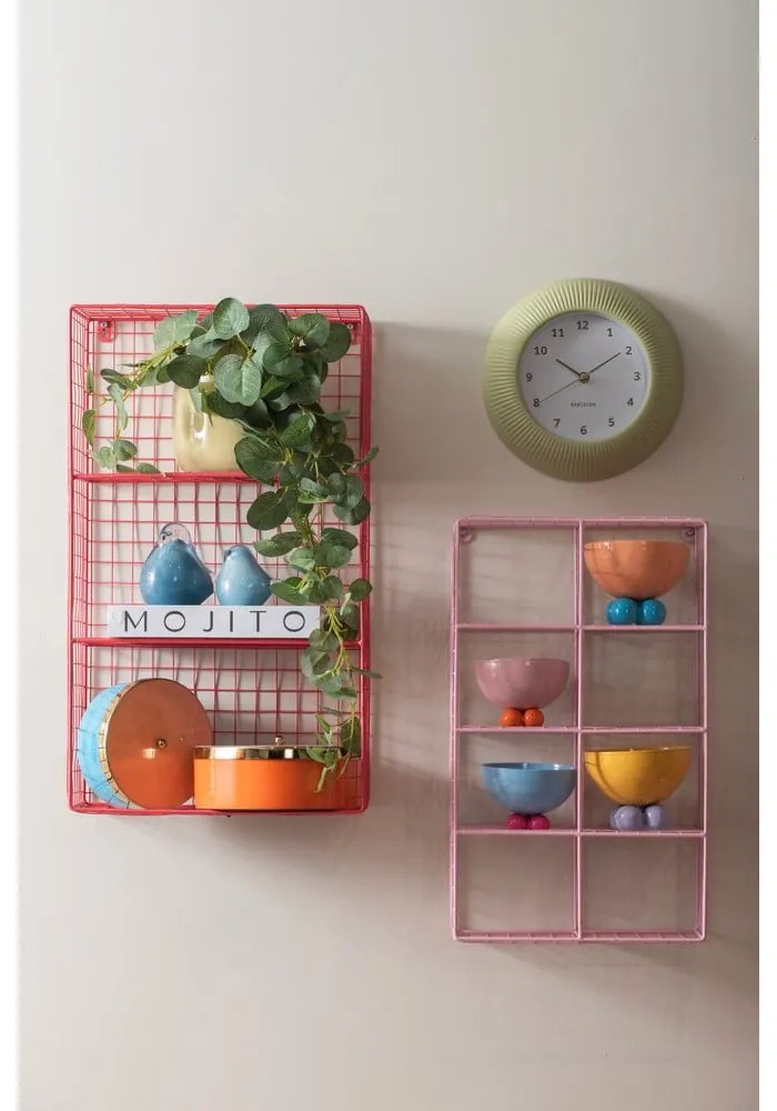 Cutie de depozitare albastră din metal decorativă ø 16x6 cm Double Funky – PT LIVING