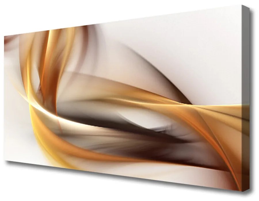 Tablou pe panza canvas Abstract Art Galben Maro Gri Alb