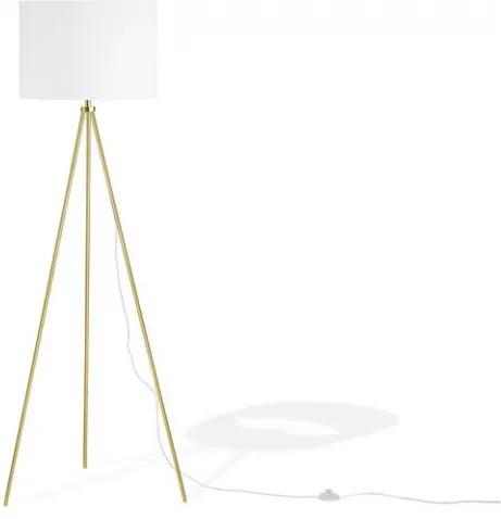Lampadar Vistula alb / auriu, 148 x 40cm