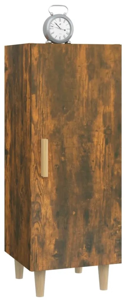 Servanta, stejar fumuriu, 34,5x34x90 cm, lemn compozit Stejar afumat, 1