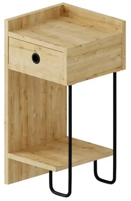 Noptieră CACTUS 60x29,5 cm bej/neagră