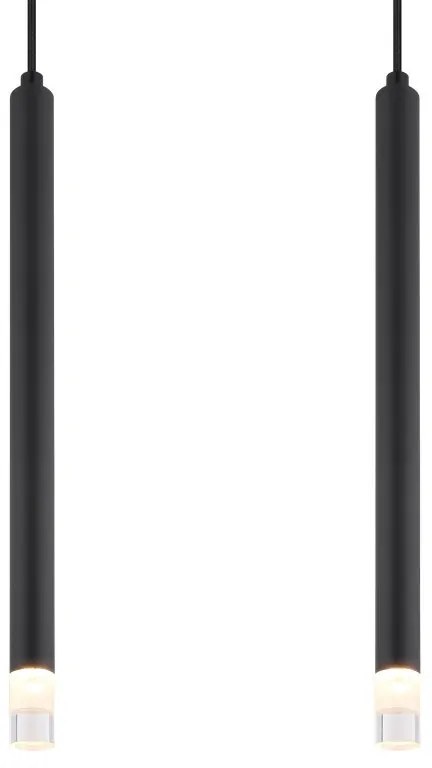 Lustra suspendata design minimalist BLAKE 4L negru