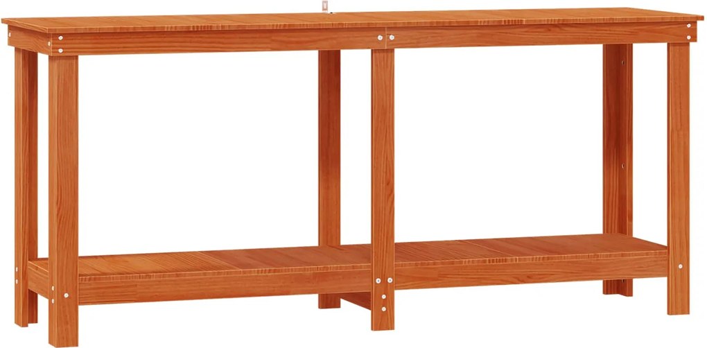 vidaXL Banc de lucru Maro Ceară 180 x 50 x 80 cm Lemn masiv de pin