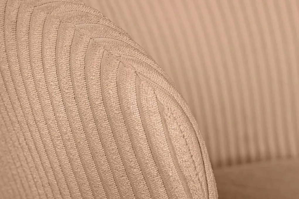 Set 2 scaune stil retro LYON catifea raiata roz