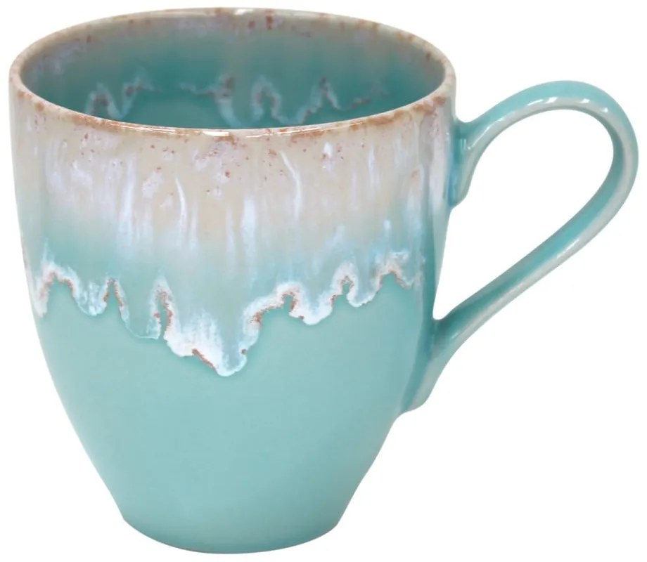 Cană din gresie ceramică Casafina Taormina, 400 ml, turcoaz