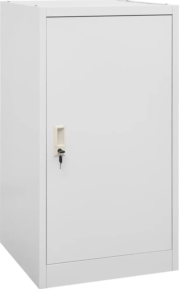 vidaXL Dulap pentru șa, gri deschis, 53x53x105 cm, oțel