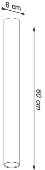 Spot LAGOS 1xGU10/40W/230V 60 cm alb Sollux SL.0999