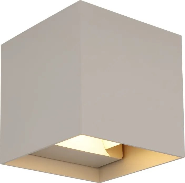 Aplica LED, Spot pentru iluminat exterior design modern IP54 Veronika nisip 10x10cm