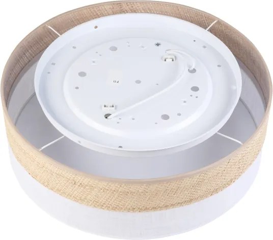 Plafonieră SIRJA BOHO 2xE27/15W/230V, Ø 45 cm, bej/alb