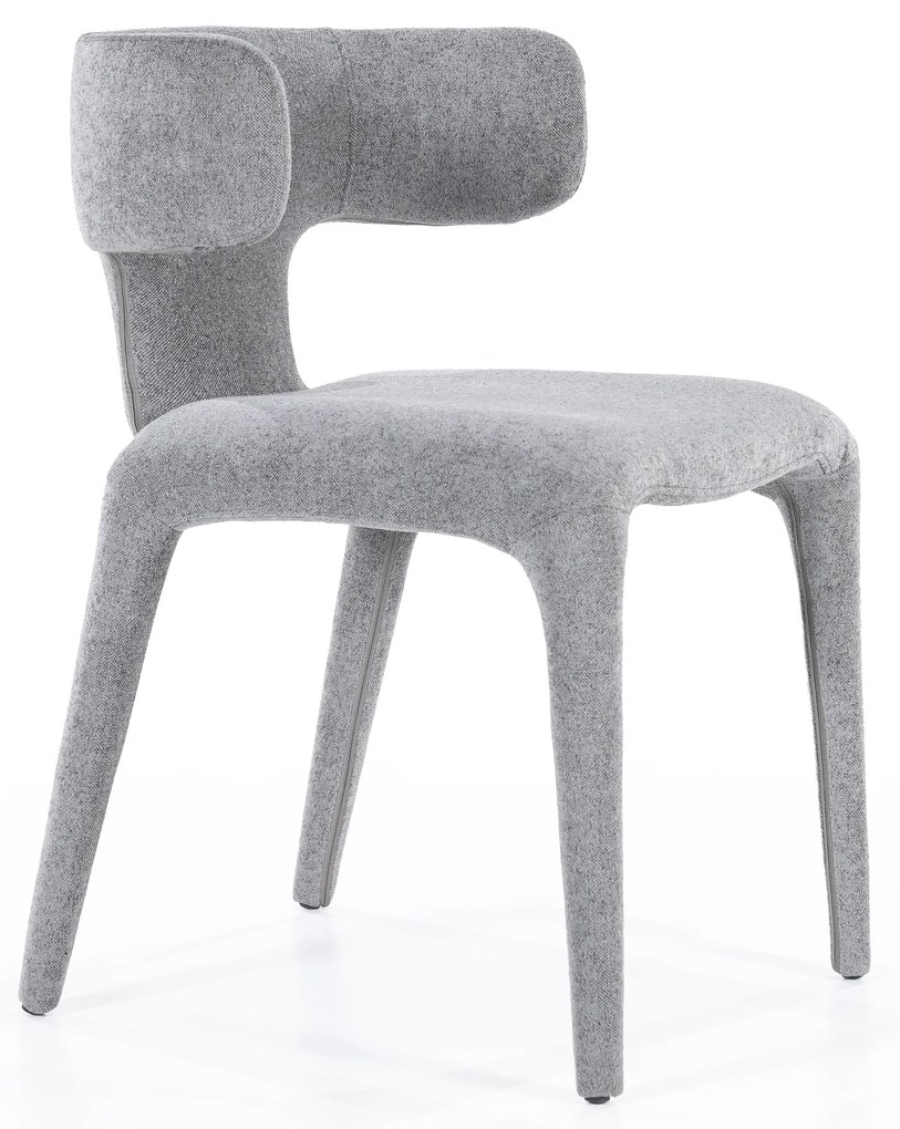 Scaun Dave din Tesatura, metal si lemn antracit
