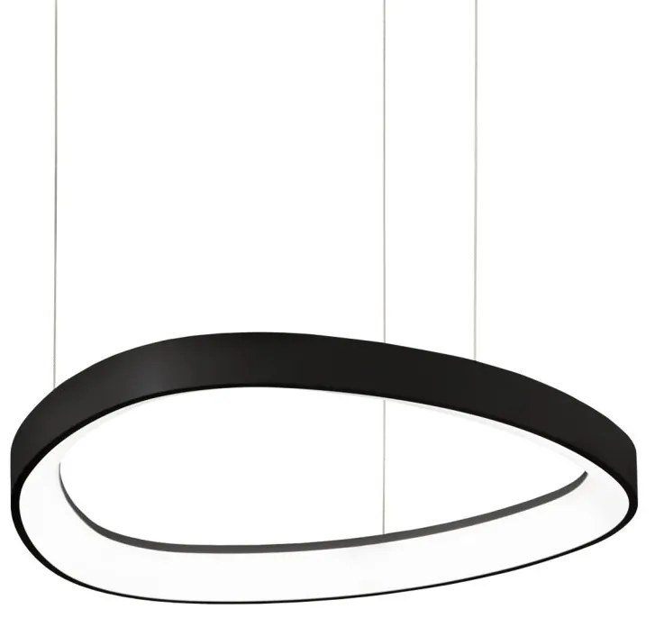 Lustra LED suspendata design circular Gemini sp d042 on-off 2700k negru