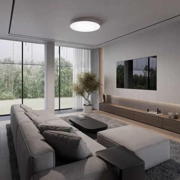 Plafonieră CLEO 5xE27/24W/230V d. 60 cm gri