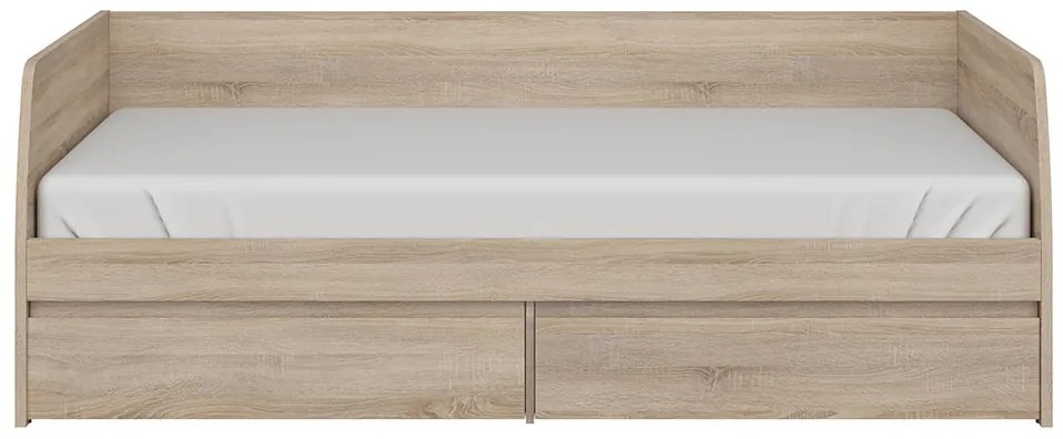 Pat de o persoană 90 cm Noella (Stejar sonoma) (cu somieră). 1053146