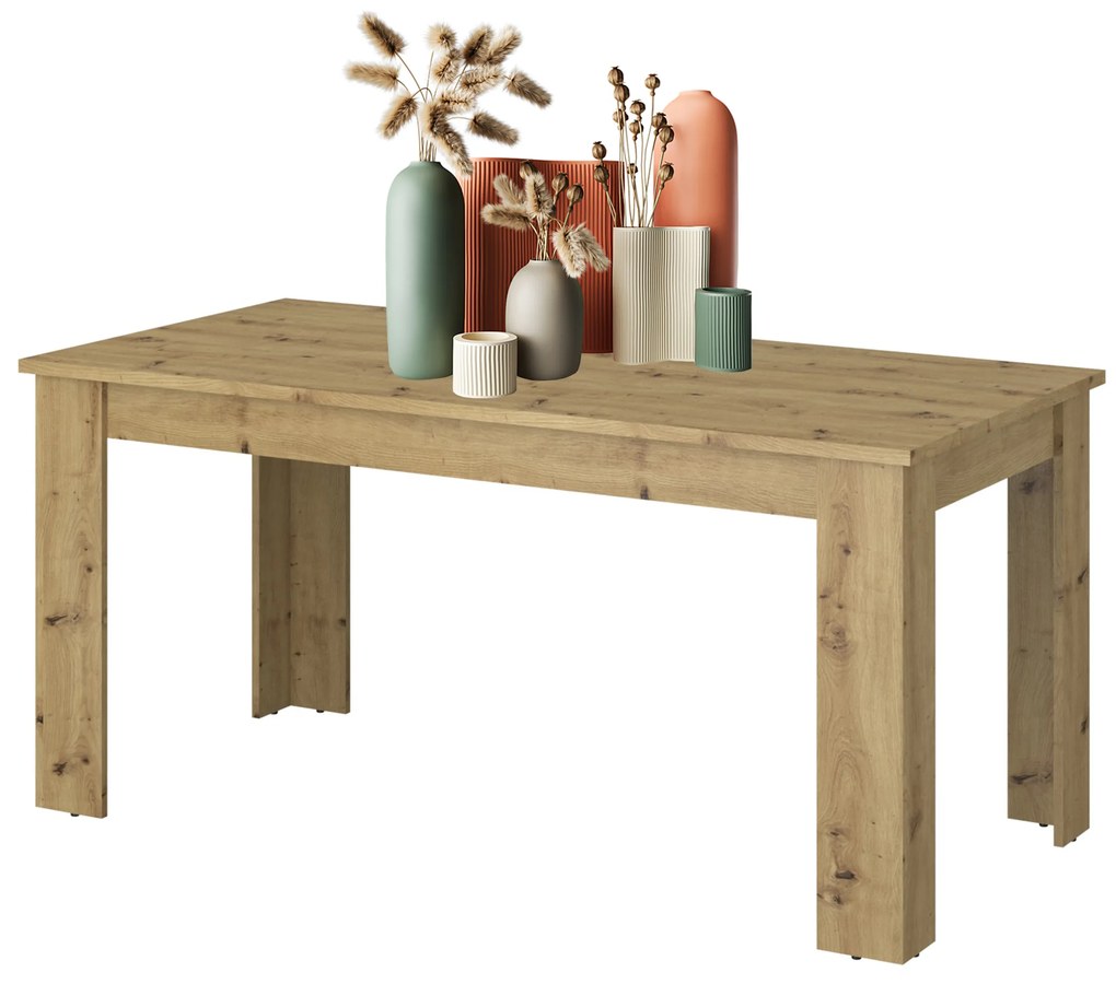 Masă de sufragerie extensibilă (pentru 6 8 persoane) Mebel Bos Andra (Stejar artisan). 1052737