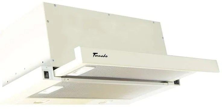 Hota Telescopica Incorporabila Tornado Storm 1200 (60), 1 motor, latime 60 cm, 3 viteze, absorbtie 1200 m3/ora, Bej
