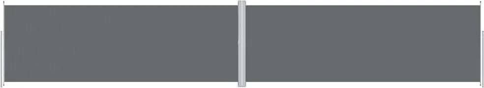 vidaXL Copertină laterală retractabilă, antracit, 220x1200 cm