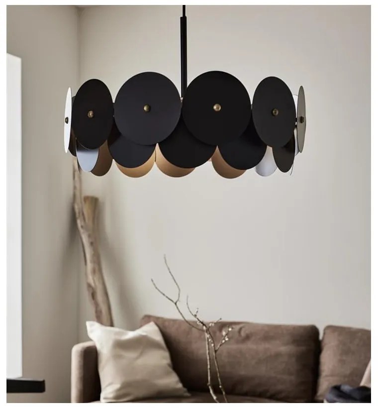 Lustră Markslöjd Vegas, ø 53 cm, negru