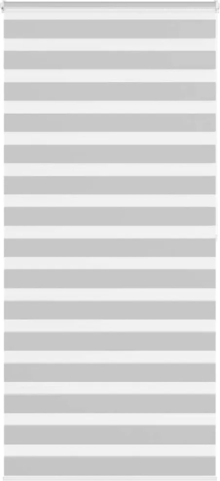 vidaXL Jaluzea tip zebra gri deschis lățime țesătură 90,9 cm poliester