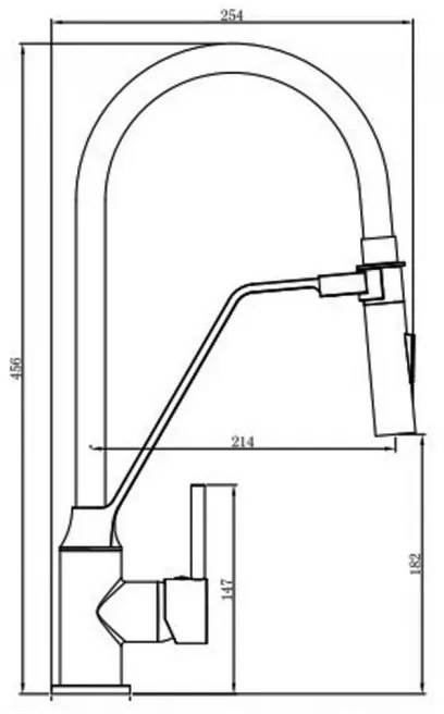 Baterie de bucătărie TERRA SINK albă