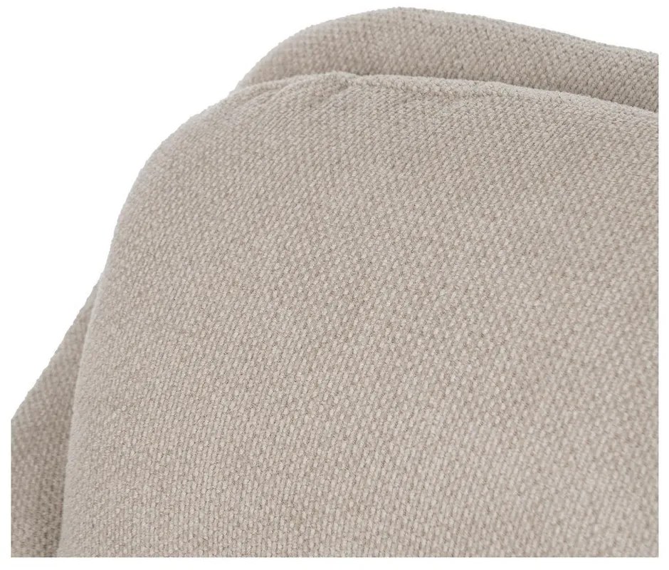 Fotoliu bej cu tapițerie din chenille Classic – Ixia