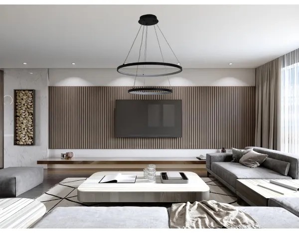 Lustră LED dimabilă pe cablu LED/75W/230V 3000-6500K + telecomandă