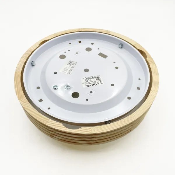 Plafonieră NATURAL MODERN SLIM 1xE27/15W/230V Ø 27,5 cm pin