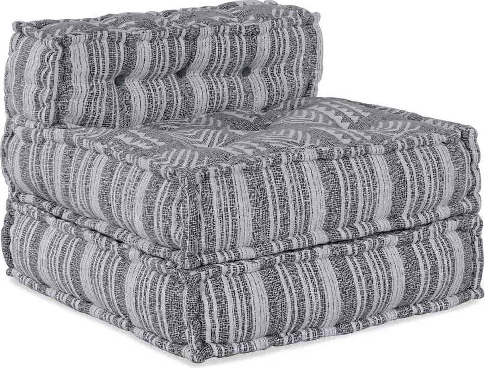vidaXL Sofa modular patchwork Imprimare Gri 70 x 70 x 56 cm țesătură