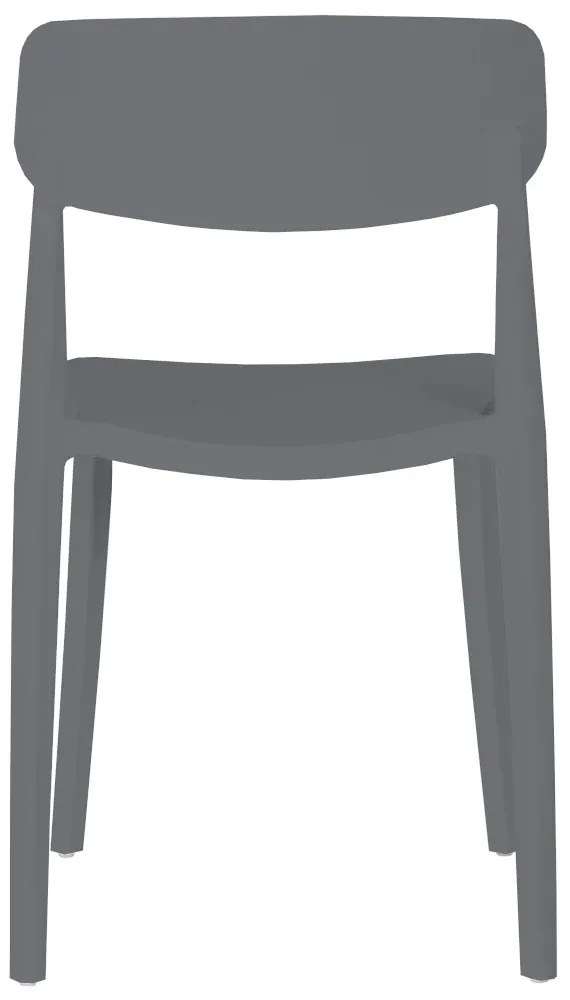 Scaun din plastic KALIOS, gri