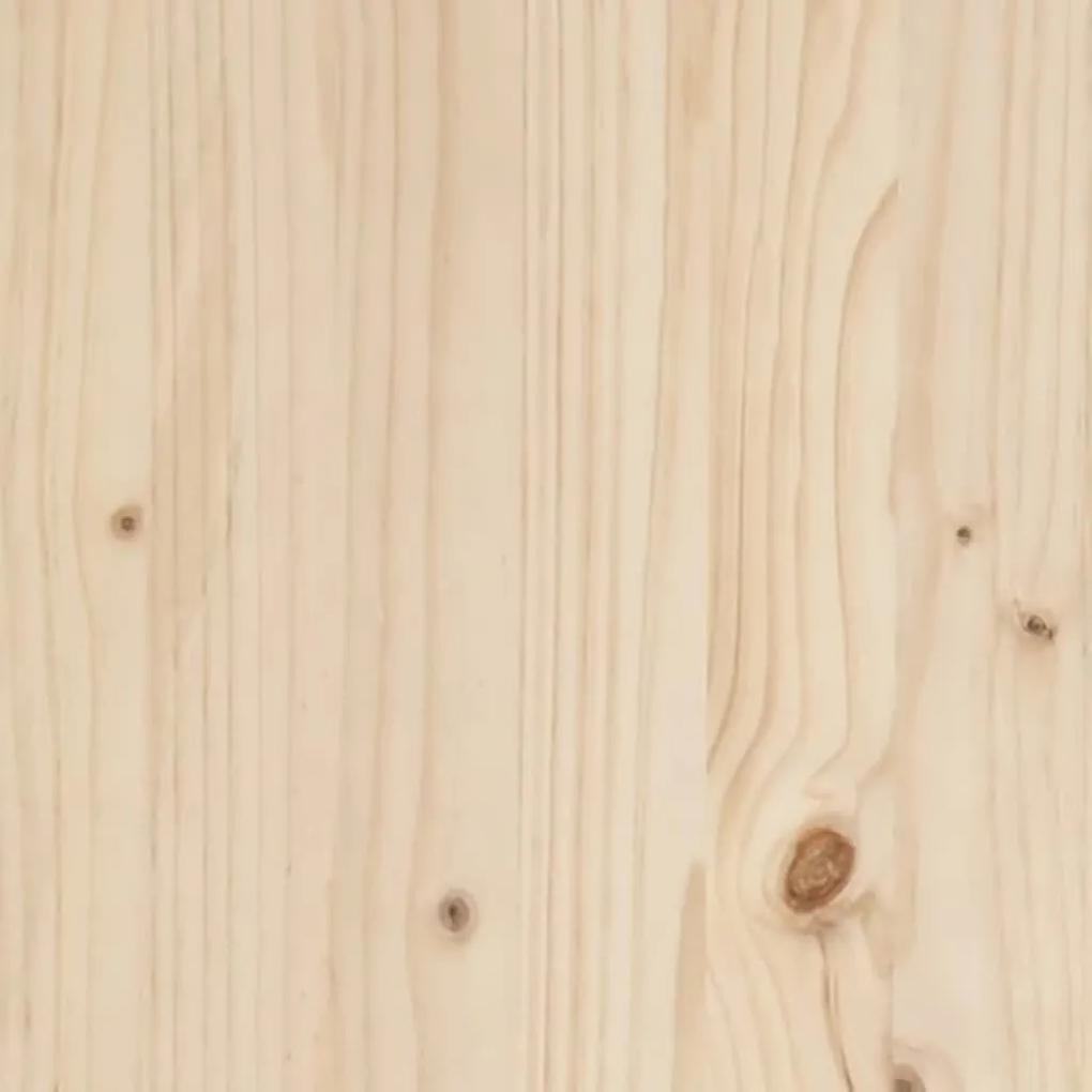 Pat extensibil de zi, 2x(90x190) cm, lemn masiv de pin Maro, 90 x 190 cm