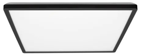 Plafonieră LED pentru baie NIVERA LED/18W/230V IP54 30x30 cm negru