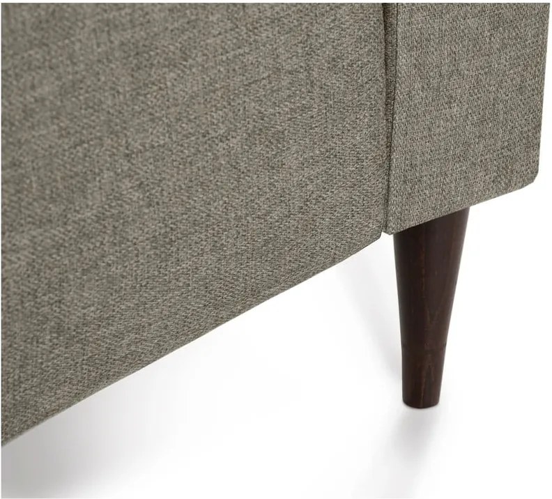 Canapea extensibilă cu spațiu pentru depozitare Mazzini Sofas Ancolie, maro deschis, 215 cm