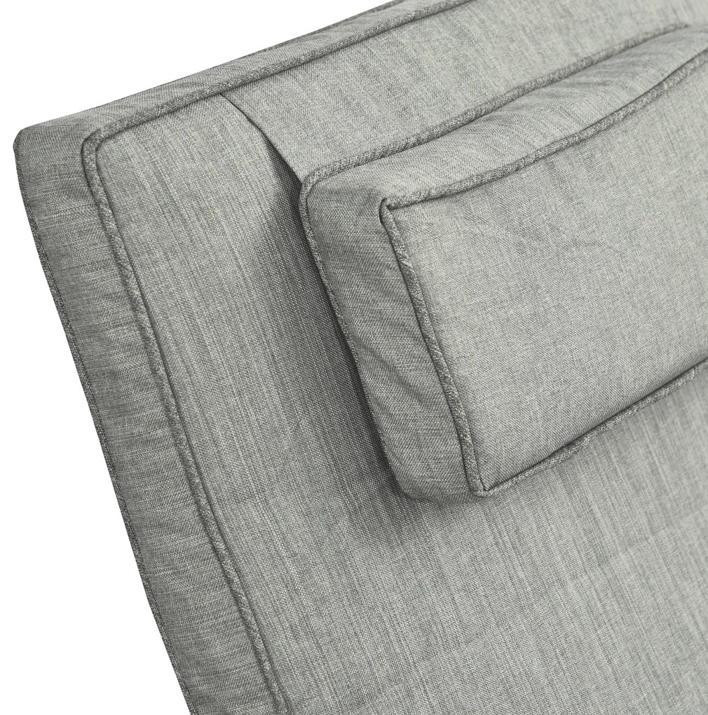 Outsunny Șezlong de grădină masă 3 piese Set de mobilier din Poliratan+Metal Gri | Aosom Romania
