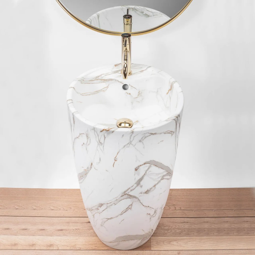 Lavoar freestanding Ceramic Anya Lava mat