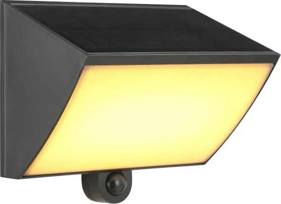 Brilliant - Aplica de perete solară LED SIERRA LED/6W/3,7V 2000 mAh IP54 negru