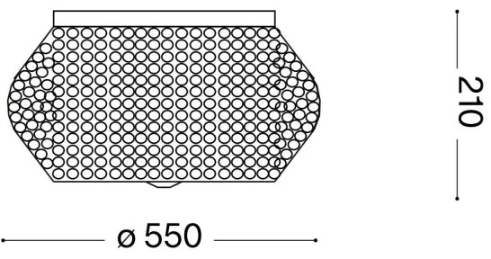 Plafonieră de cristal Ideal Lux PASHA 10×E14/40W/230V