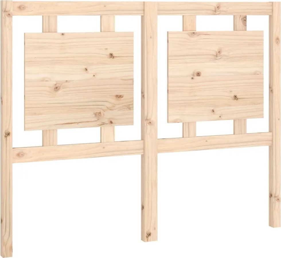 vidaXL Tăblie de pat, 125,5x4x100 cm, lemn masiv de pin