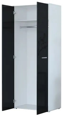 Dulap de haine Frarune (Negru + Alb). 1071554