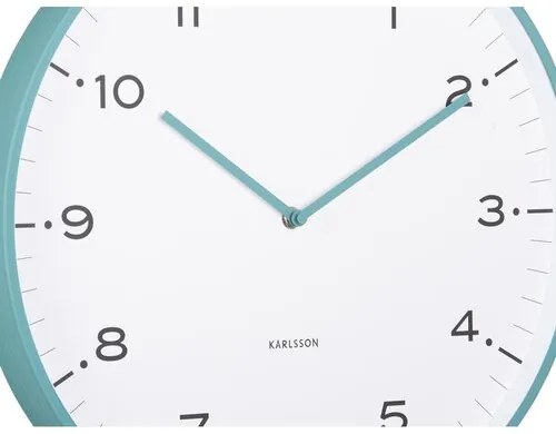 Karlsson 6011BL design ceas de perete albastru, diametru 40 cm