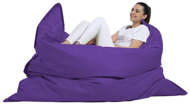 Fotoliu puf pentru grădină Giant Cushion 140x180 - Purple