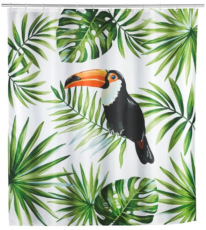 Perdea de duș Wenko Tucan, 180 x 200 cm