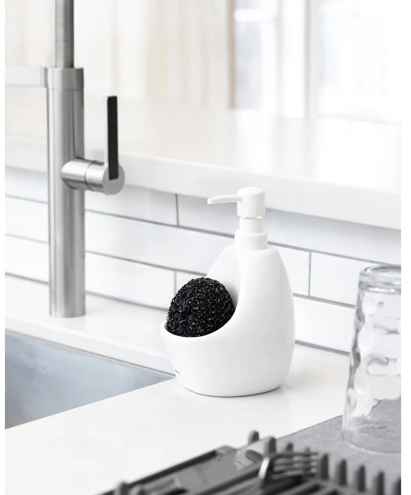 Dozator de săpun lichid alb din ceramică 590 ml Joey – Umbra