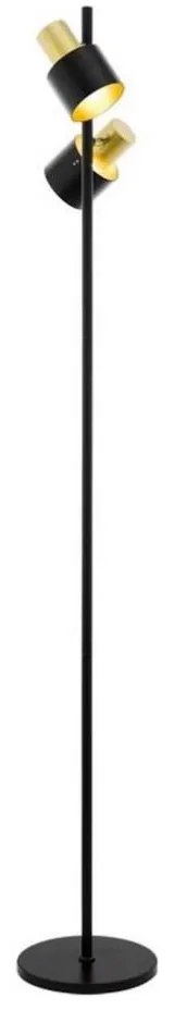 Lampadar Eglo 79376 FIUMARA 2xE27/60W/230V negru/auriu