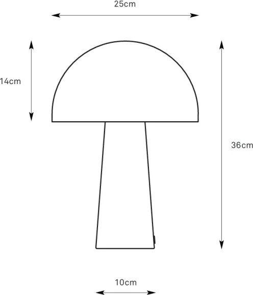Markslöjd 108993 - Lampă de masă MANTAR 1xE14/40W/230V gri