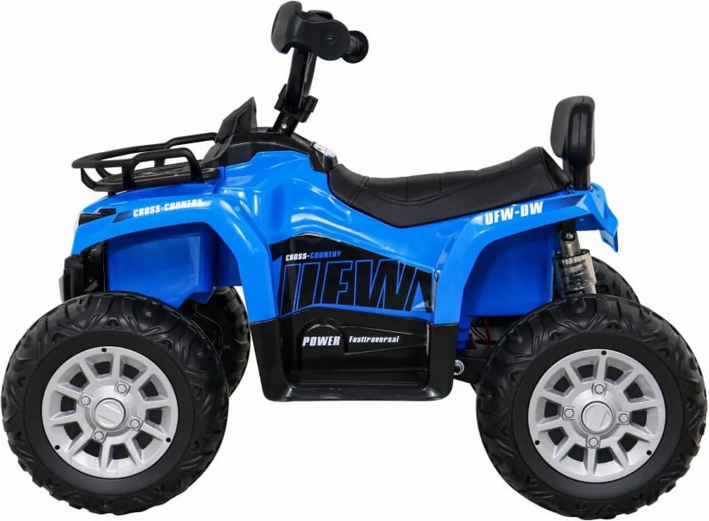 ATV Electric cu acumulator pentru copii NOVOKIDS™ Madness Quad PRO , Cu melodii si lumini, Lungime 100 cm, 3-8 ani , Max 30 kg , Roti EVA, 12V,