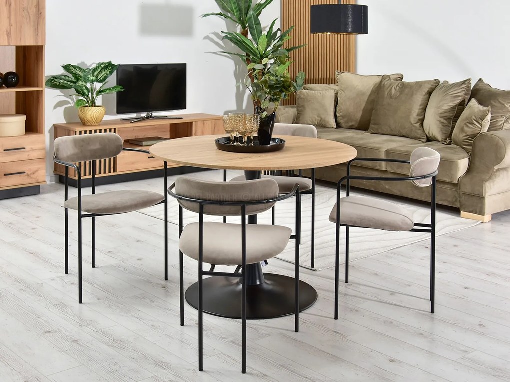 Scaun Magnus (bej + negru). Promo -24%. 1111140