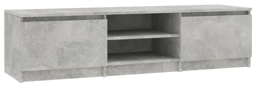 800652 vidaXL Dulap TV, gri beton, 140x40x35,5 cm, lemn prelucrat